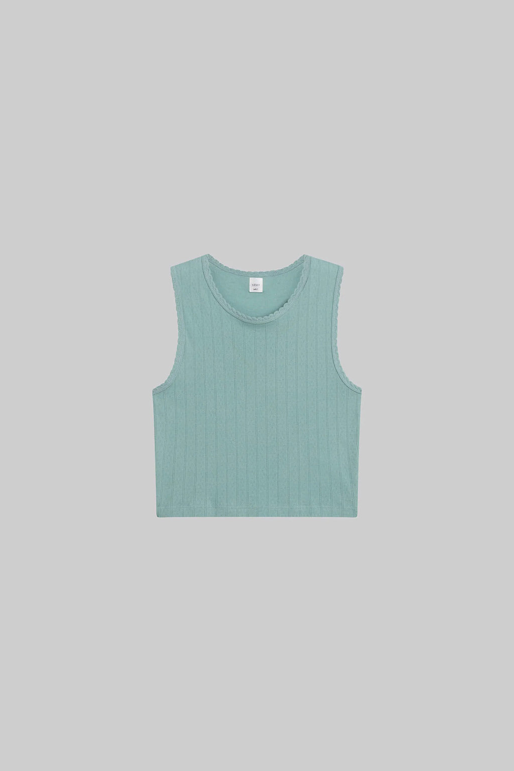 POINTELLE SLEEVELESS CREW
