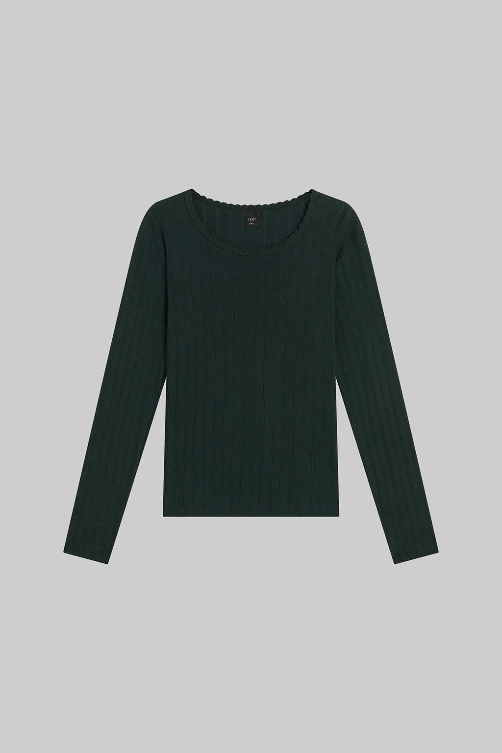 POINTELLE SLIM FIT LONG SLEEVE TEE