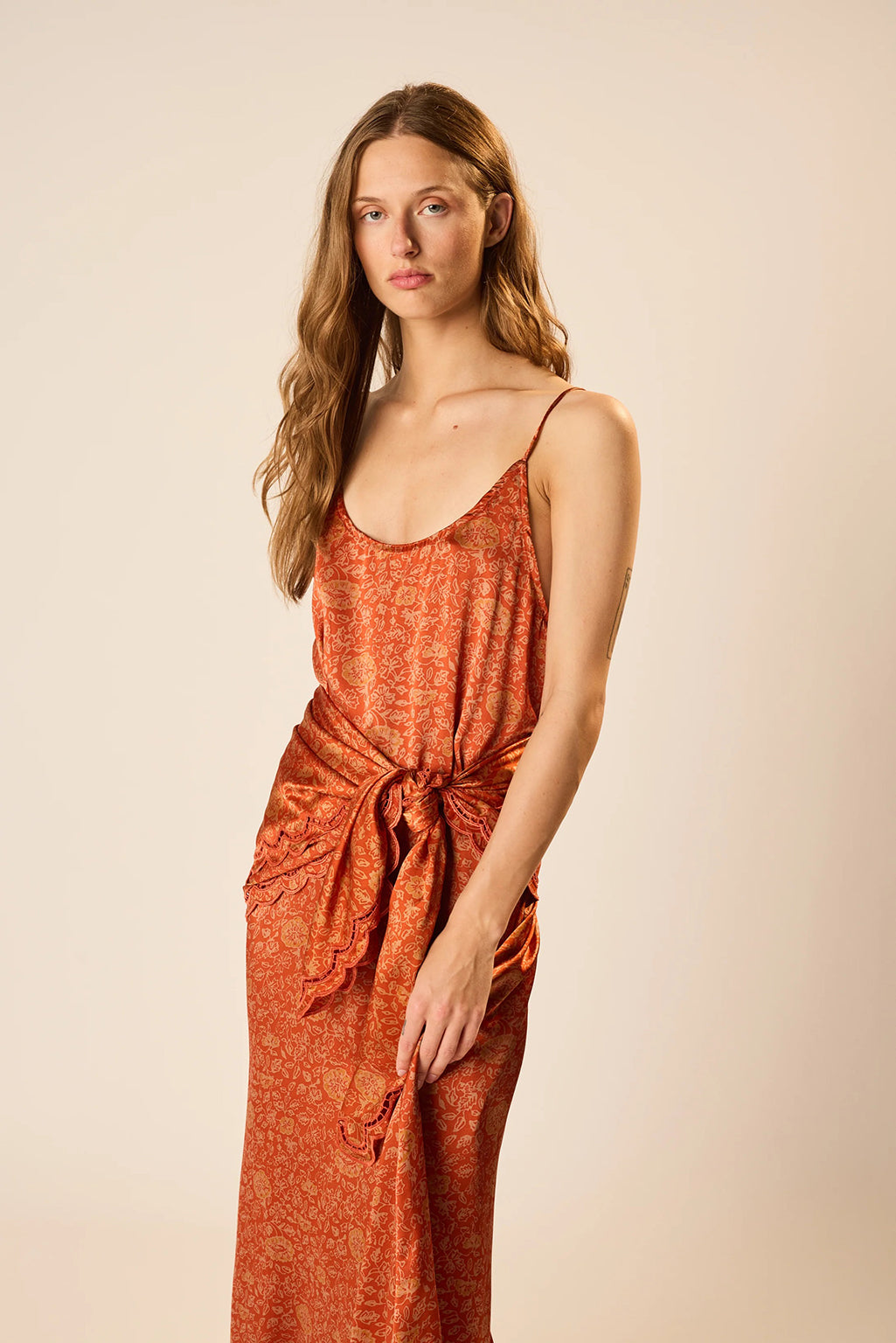HEATHER SILK MAXI DRESS