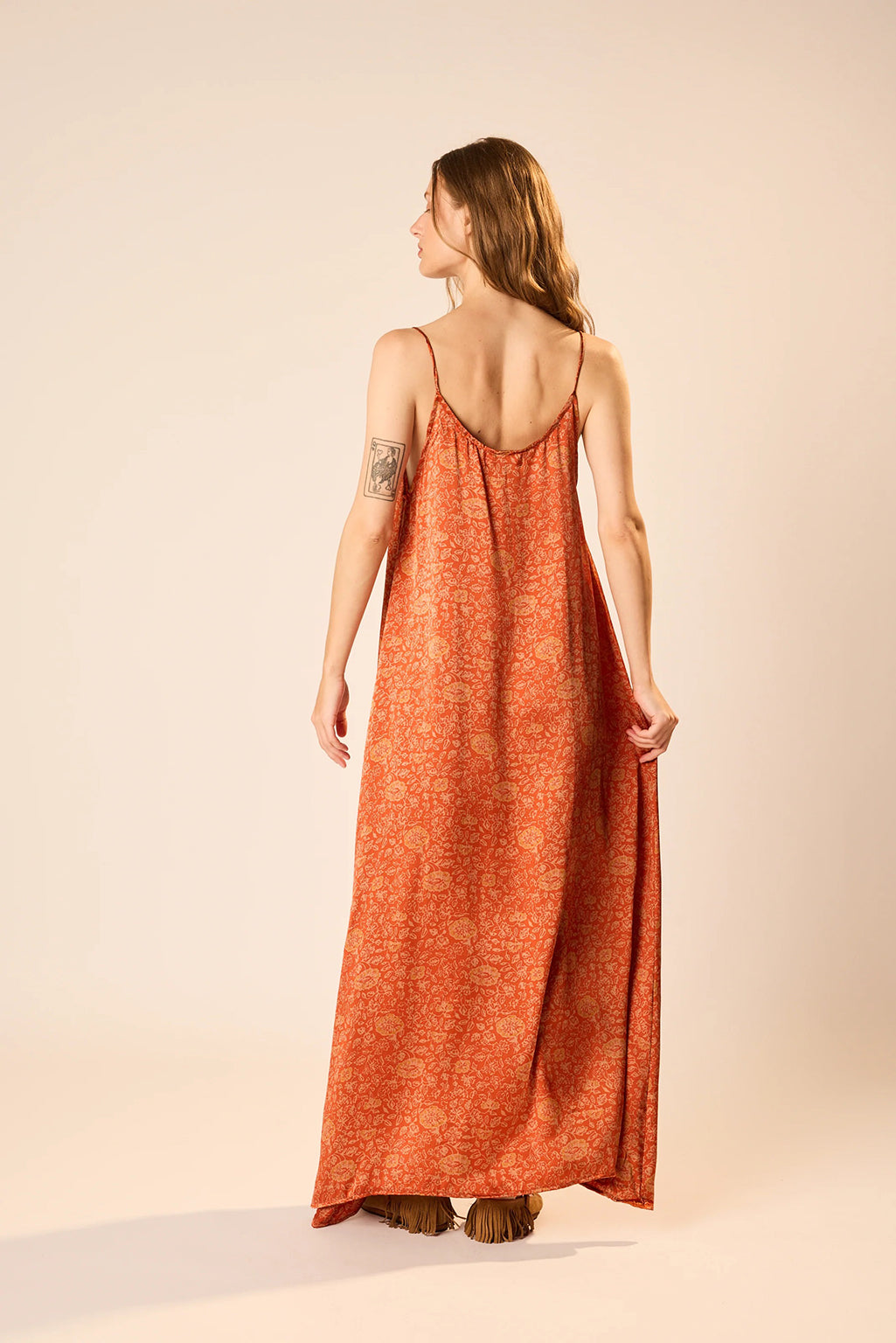 HEATHER SILK MAXI DRESS
