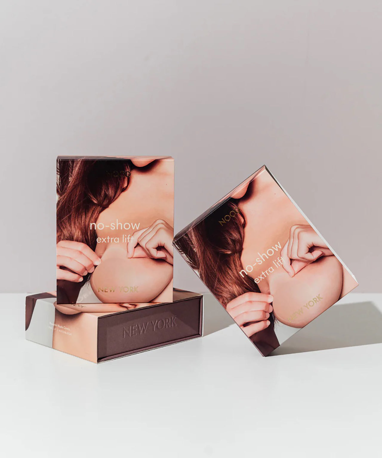 NO SHOW ADHESIVE EXTRA LIFT NIPPLE COVERS NO.9 COFFEE