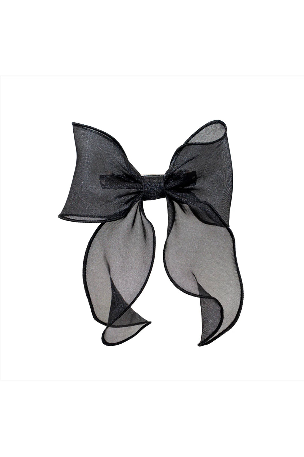 BARRETTE NŒUD EN NOIR CRÉPUSCULE