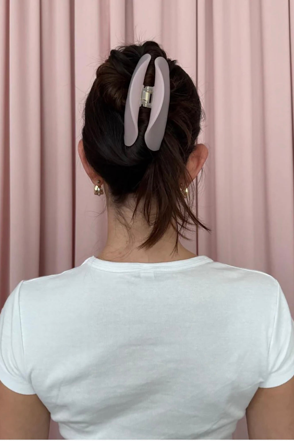 HALF MOON CLIP IN PINK SMOKE