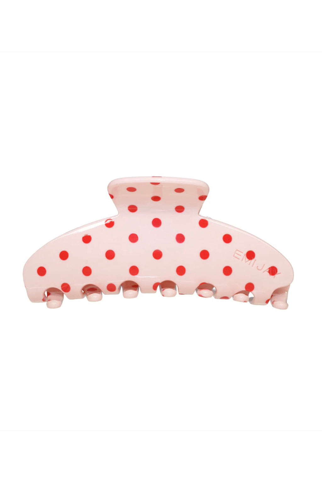 BIG EFFING CLIP IN BLUSH POLKA DOT