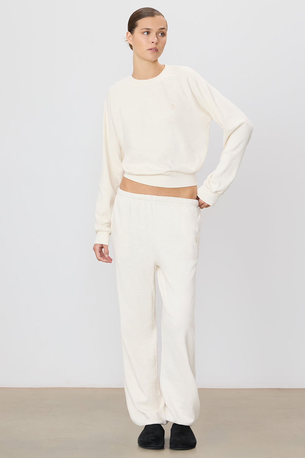 LIGHTWEIGHT FRENCH TERRY BOYFRIEND POCKET SWEATPANT