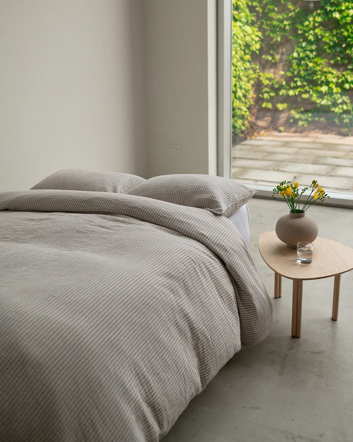 THE CLOUD DUVET SET KING - PINSTRIPE