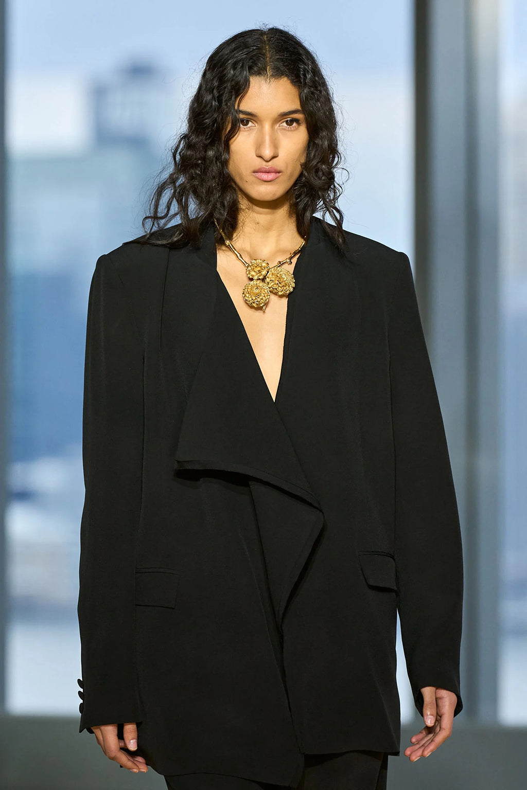 ELEA DRAPED FRONT JACKET