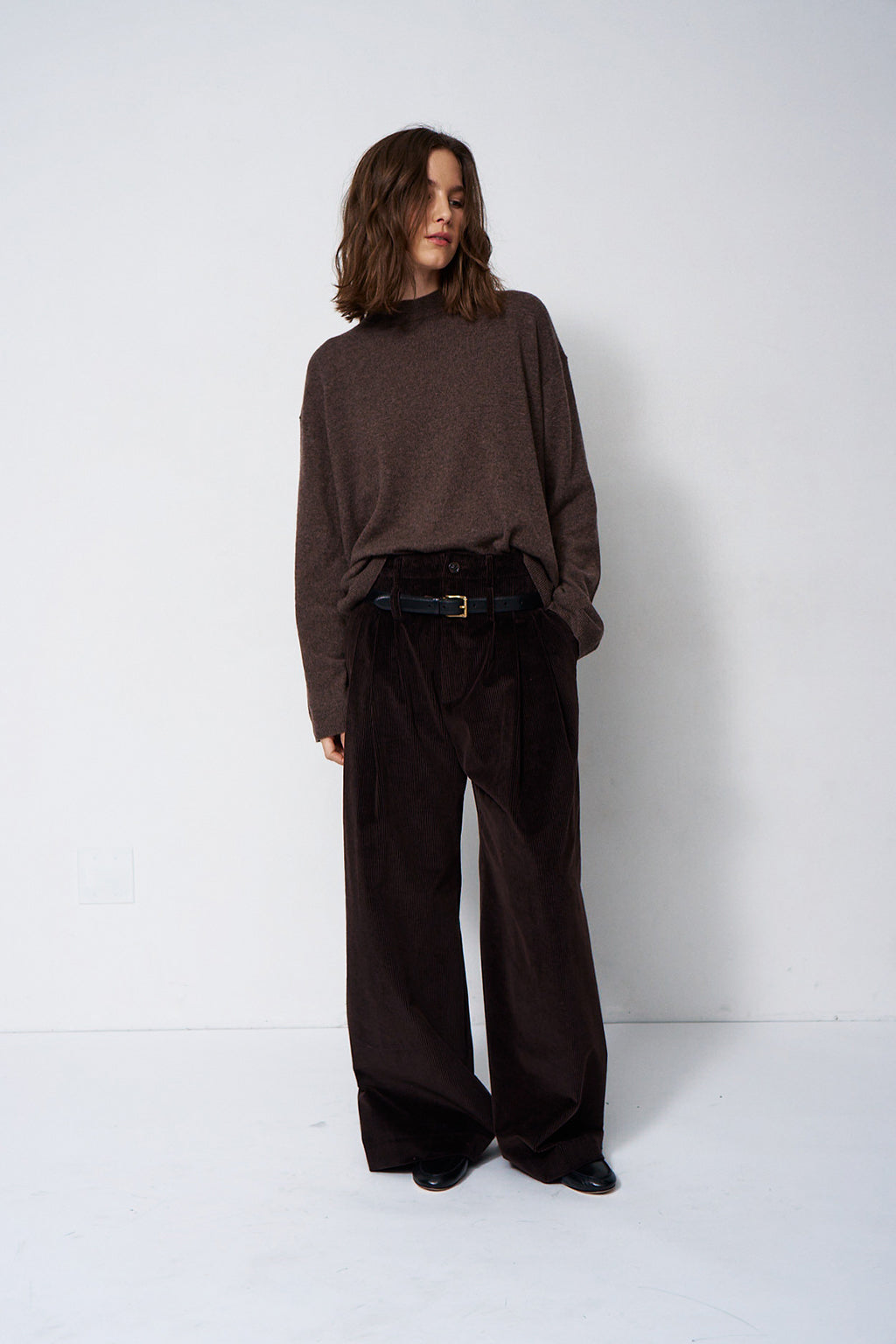 THE BOXY MOCK NECK SWEATER