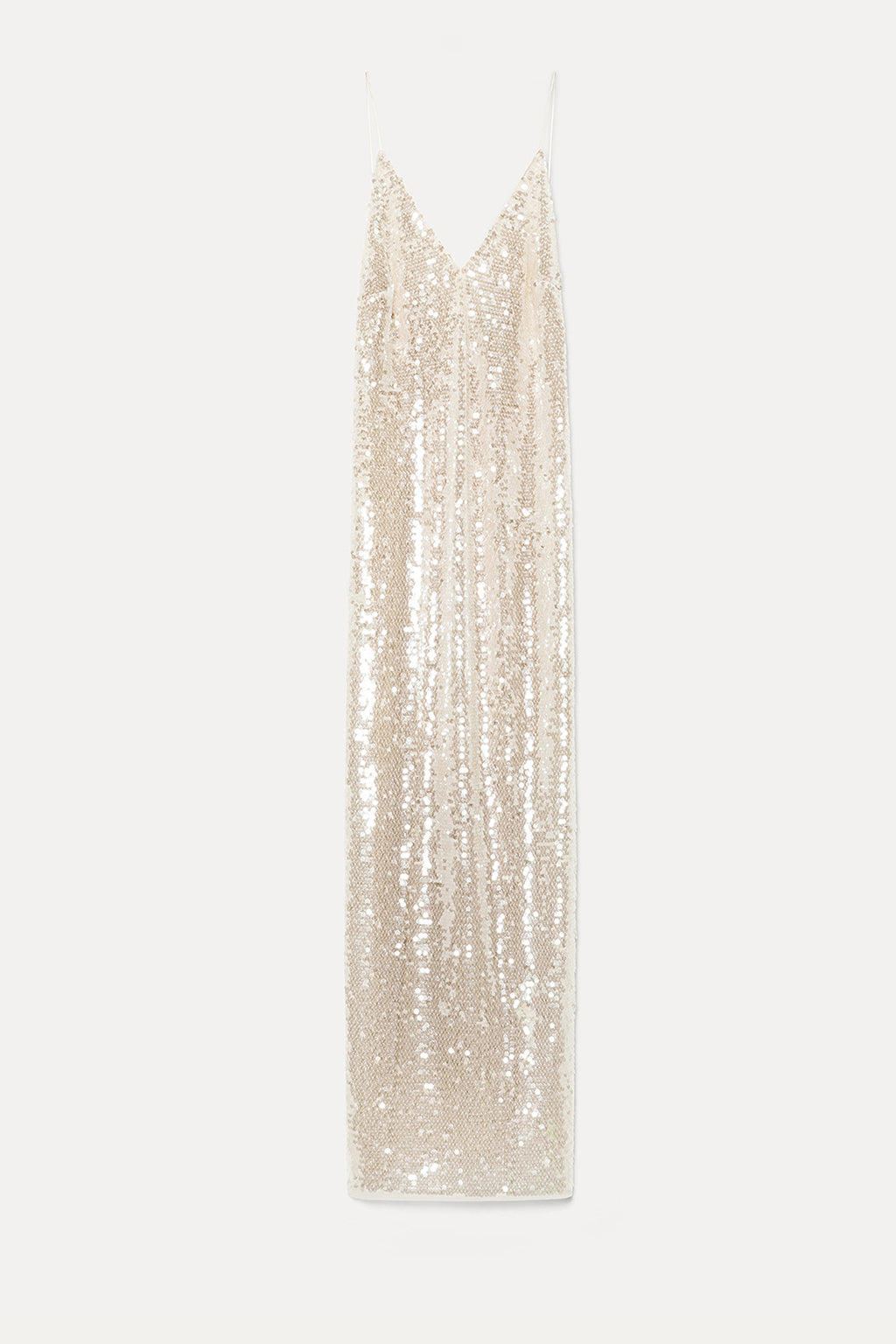 LIQUID SEQUINS SLIP DRESS