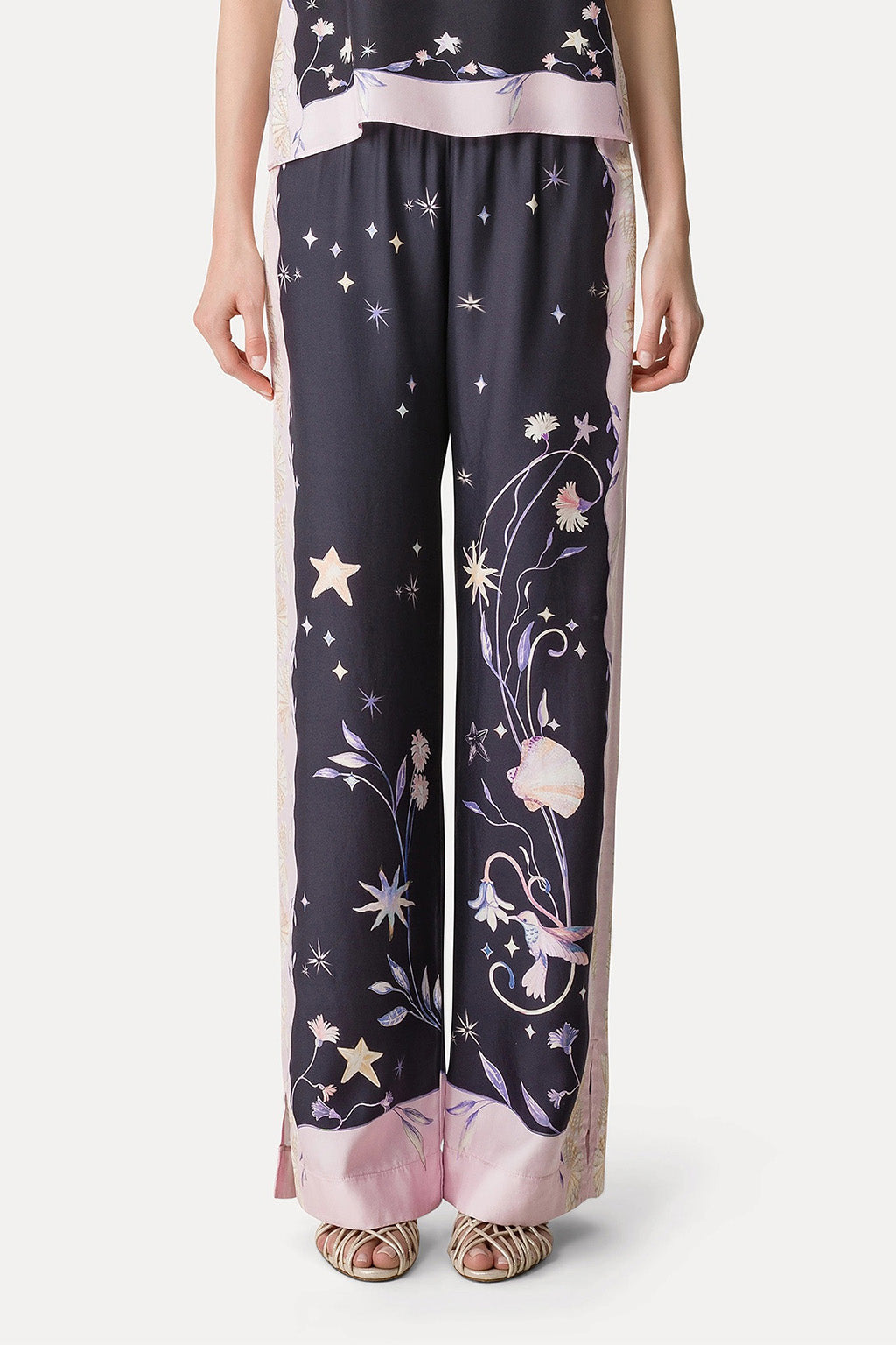 DELIVERANCE PRINT SILK TROUSER