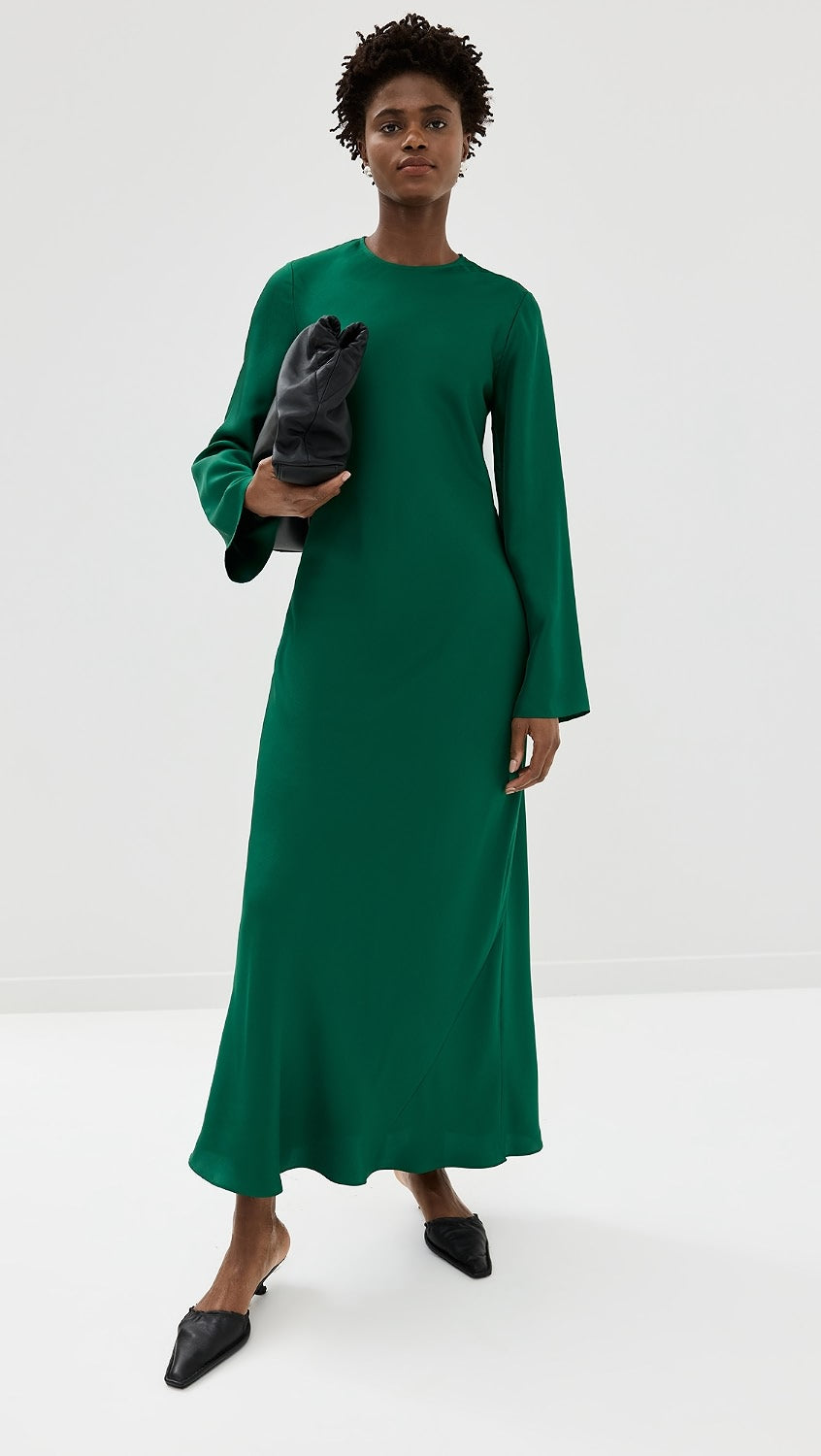 FLUID SILK DRESS