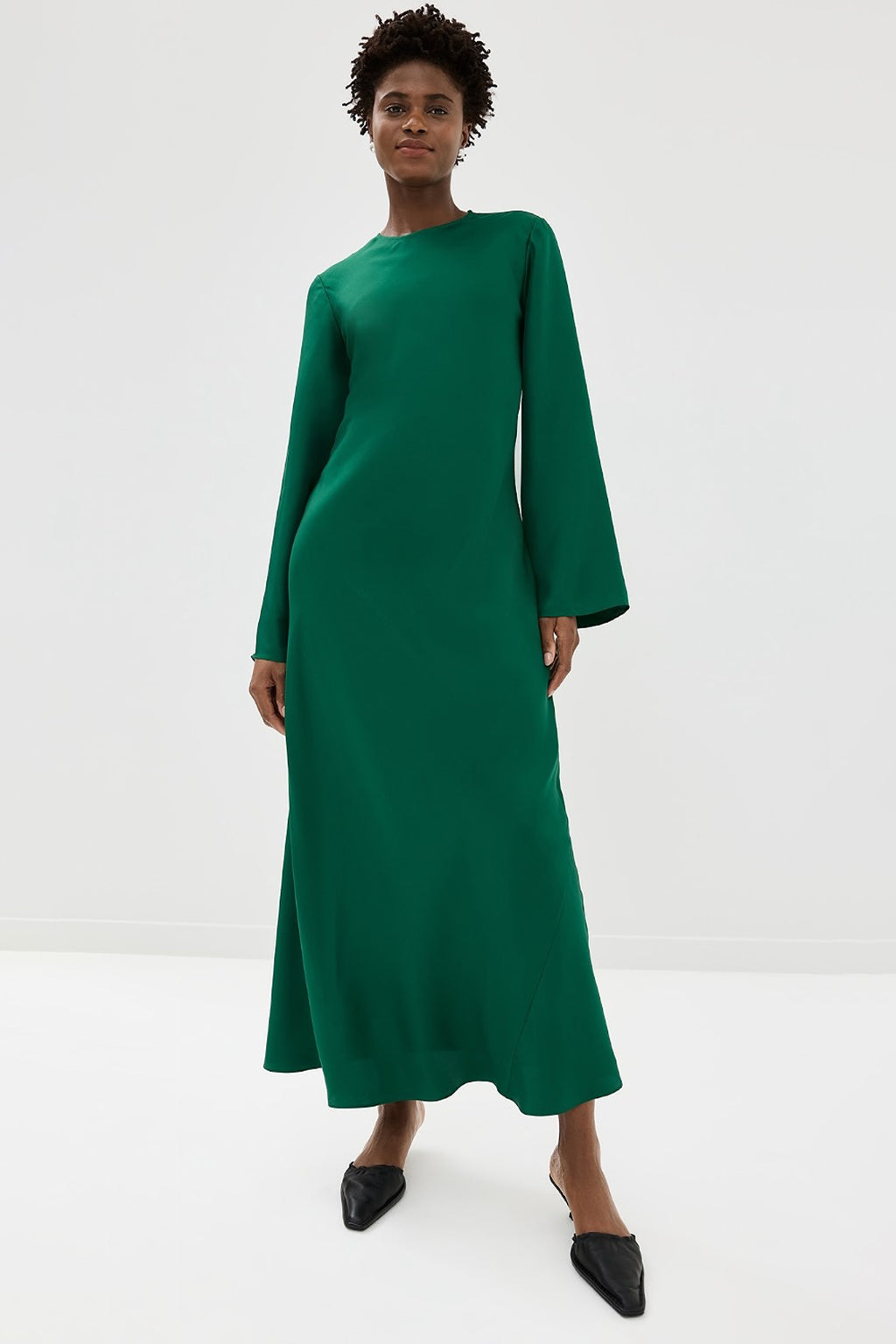 FLUID SILK DRESS