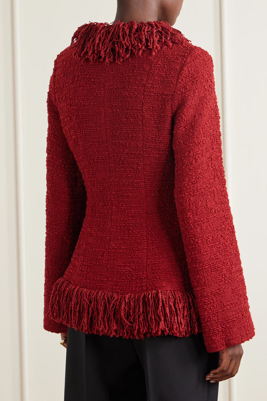 FRINGE WOOL BLEND TWEED BLAZER *pre-order*