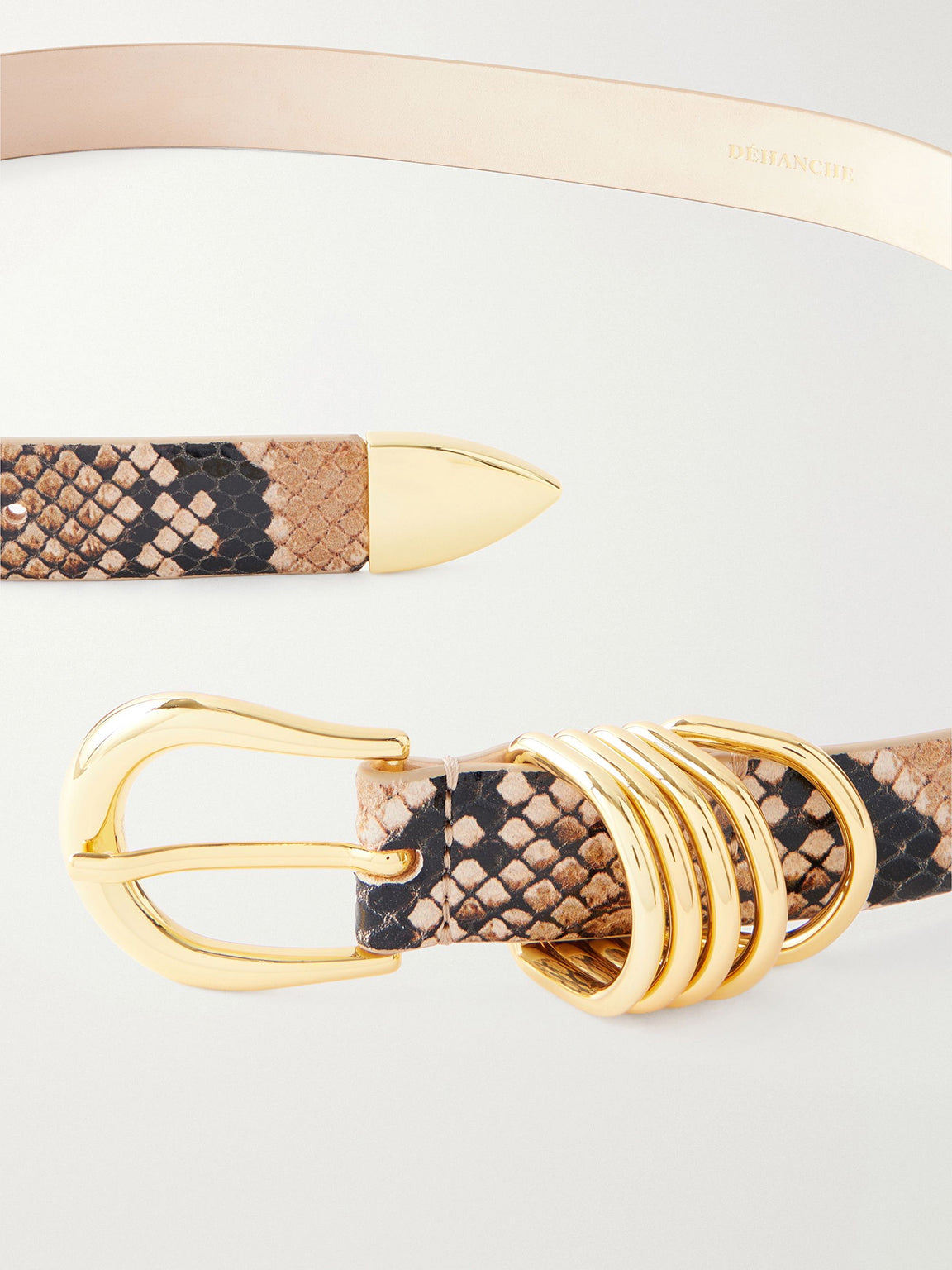 HOLLYHOCK BELT IN SAHARA SNAKE & GOLD