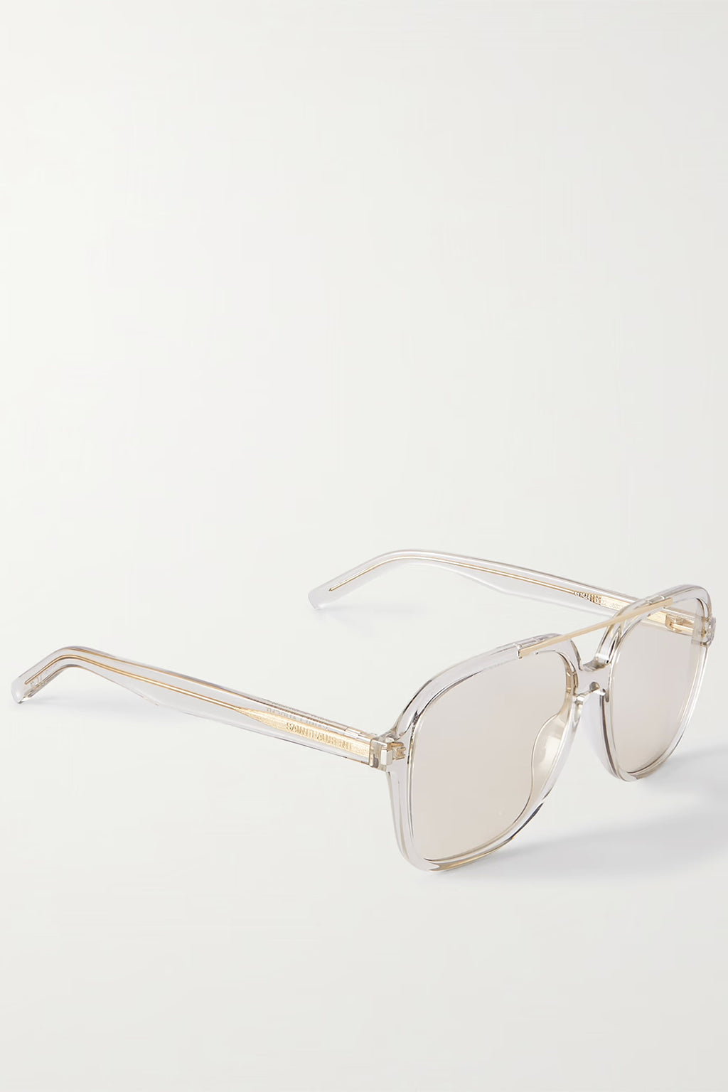 SAINT LAURENT CLEAR AVIATOR SUNGLASSES *pre-order*