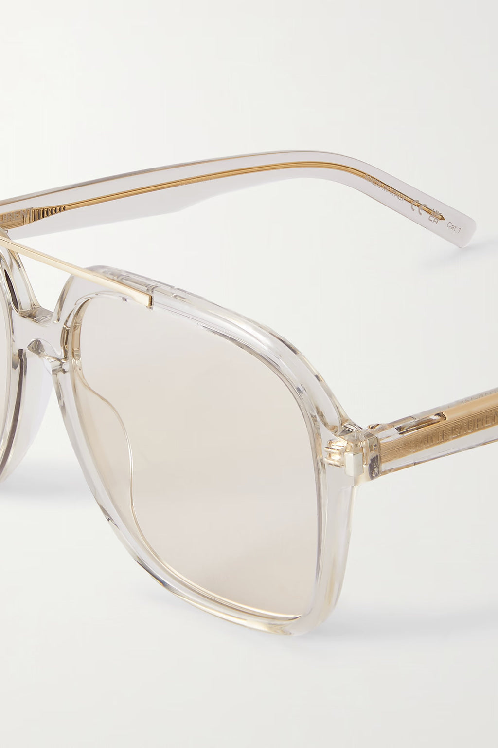 SAINT LAURENT CLEAR AVIATOR SUNGLASSES *pre-order*