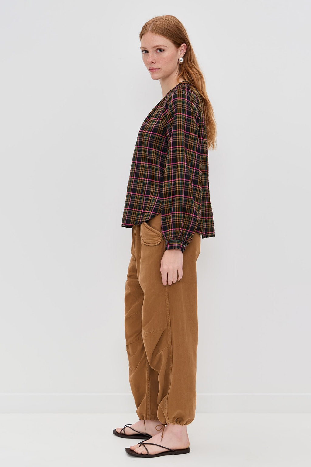 DARA PLAID TOP