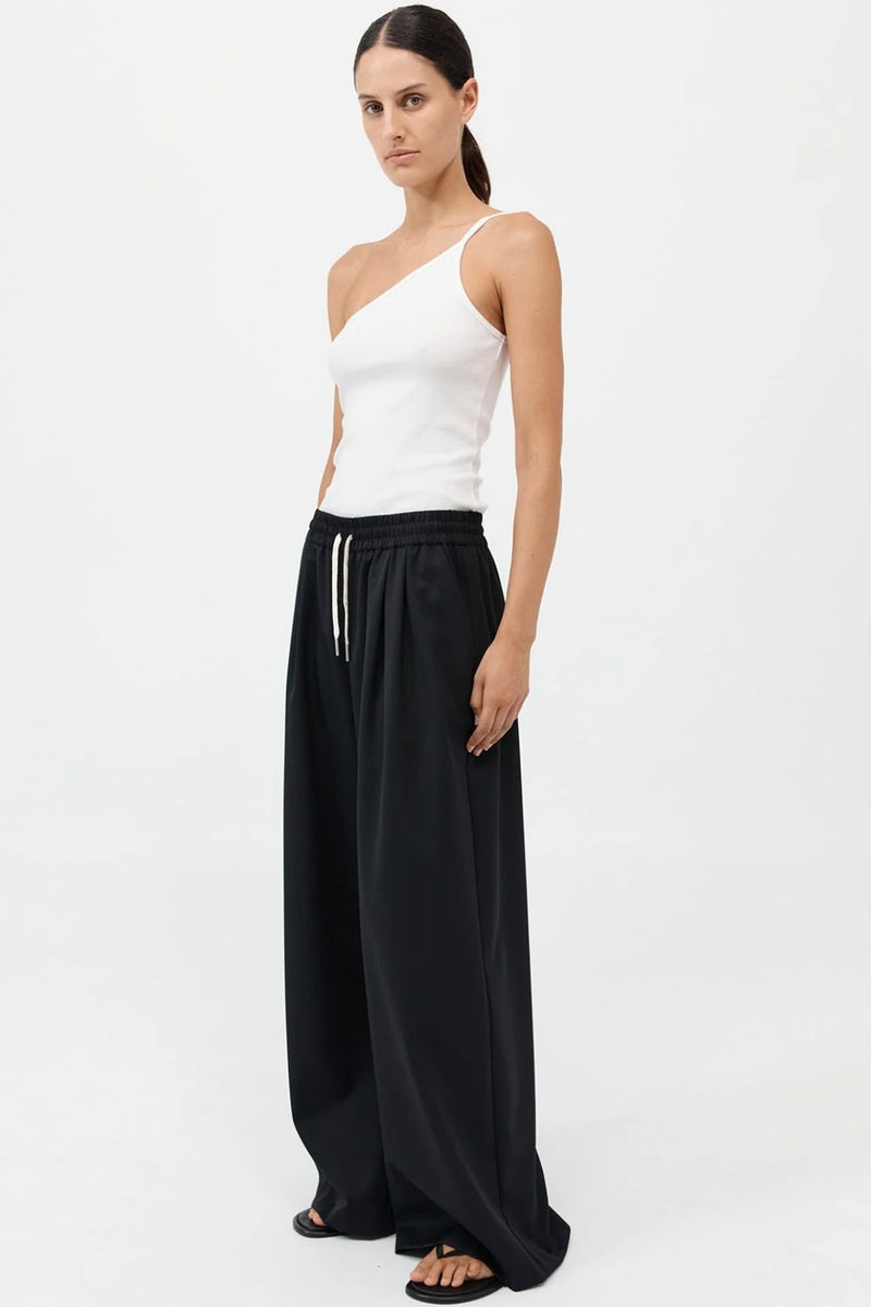 WOOL DRAWSTRING PANTS