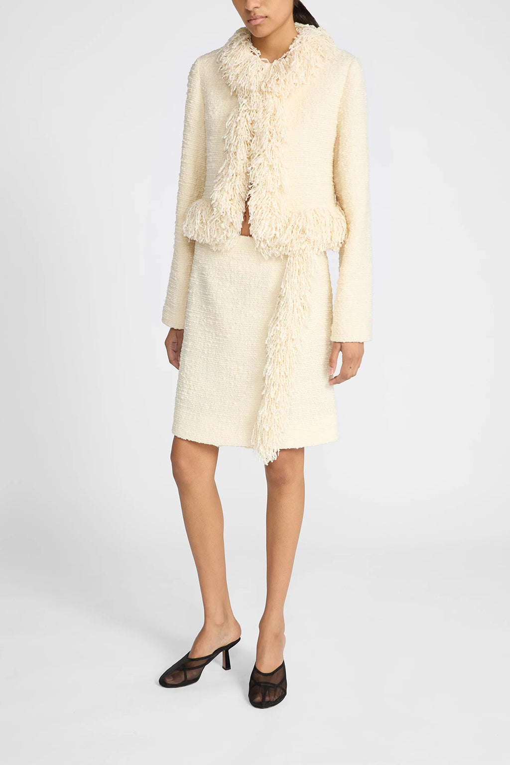 TWEED FRINGE MINI SKIRT *pre-order*