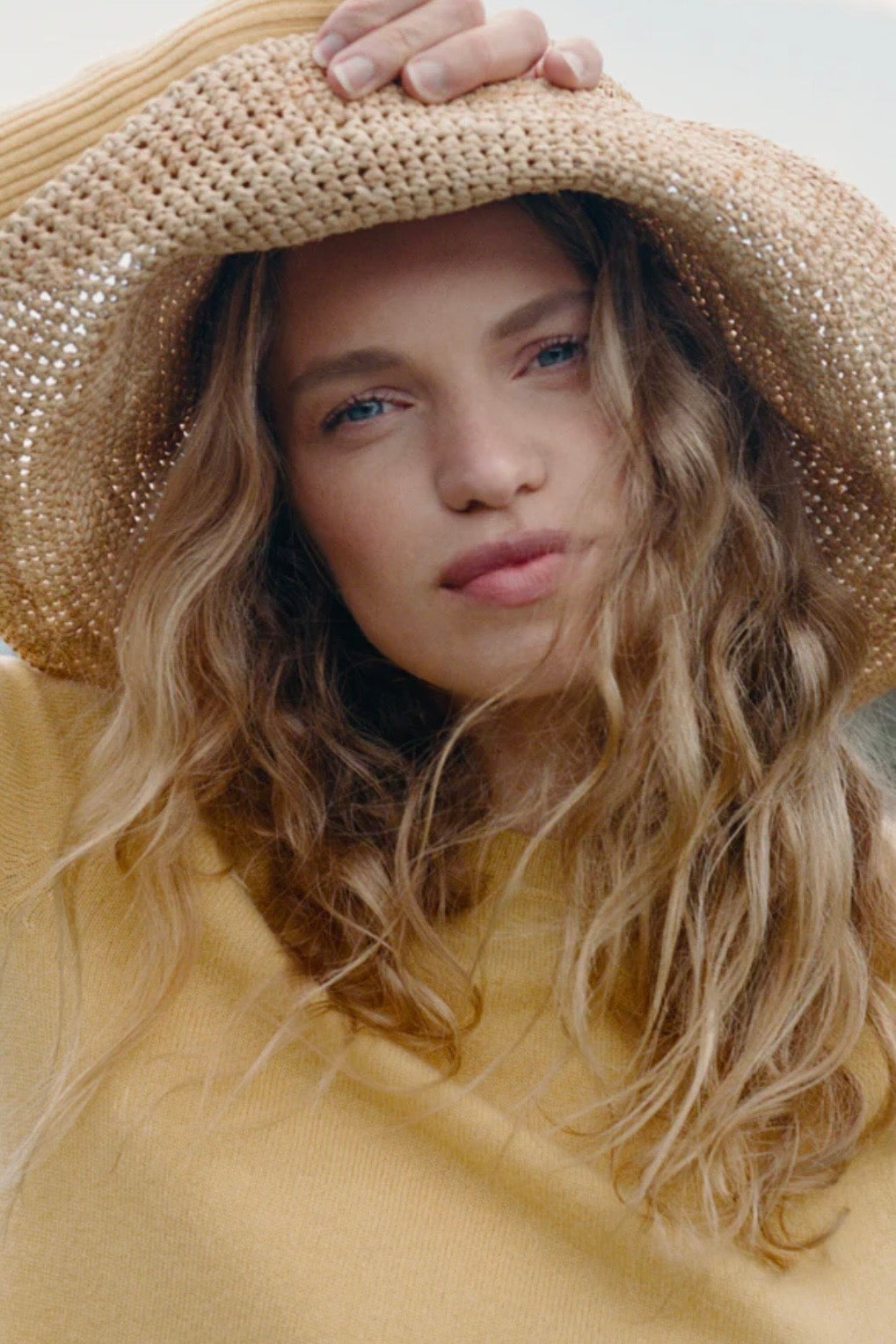 CROCHET RAFFIA SUN HAT