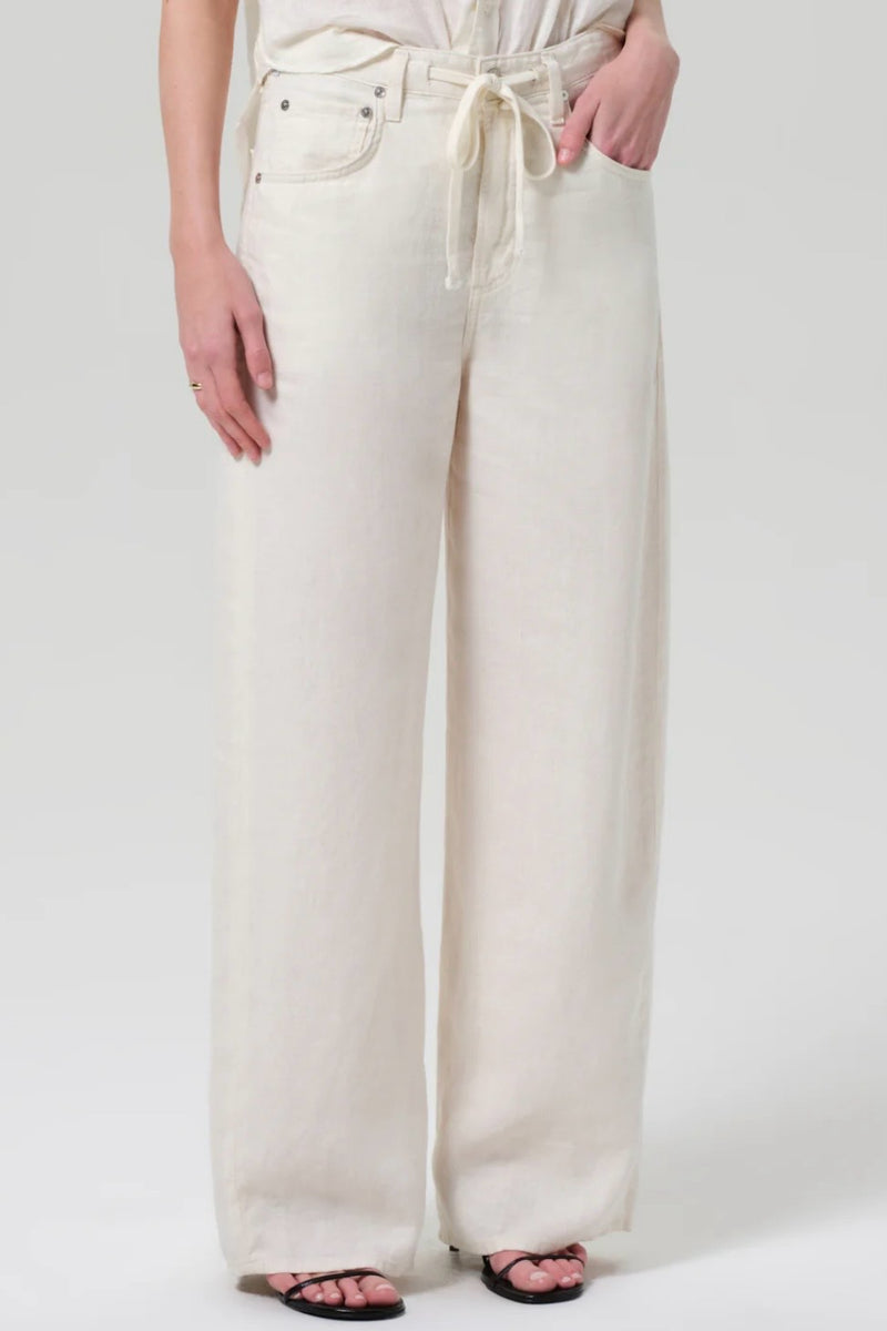 BRYNN DRAWSTRING LINEN TROUSER