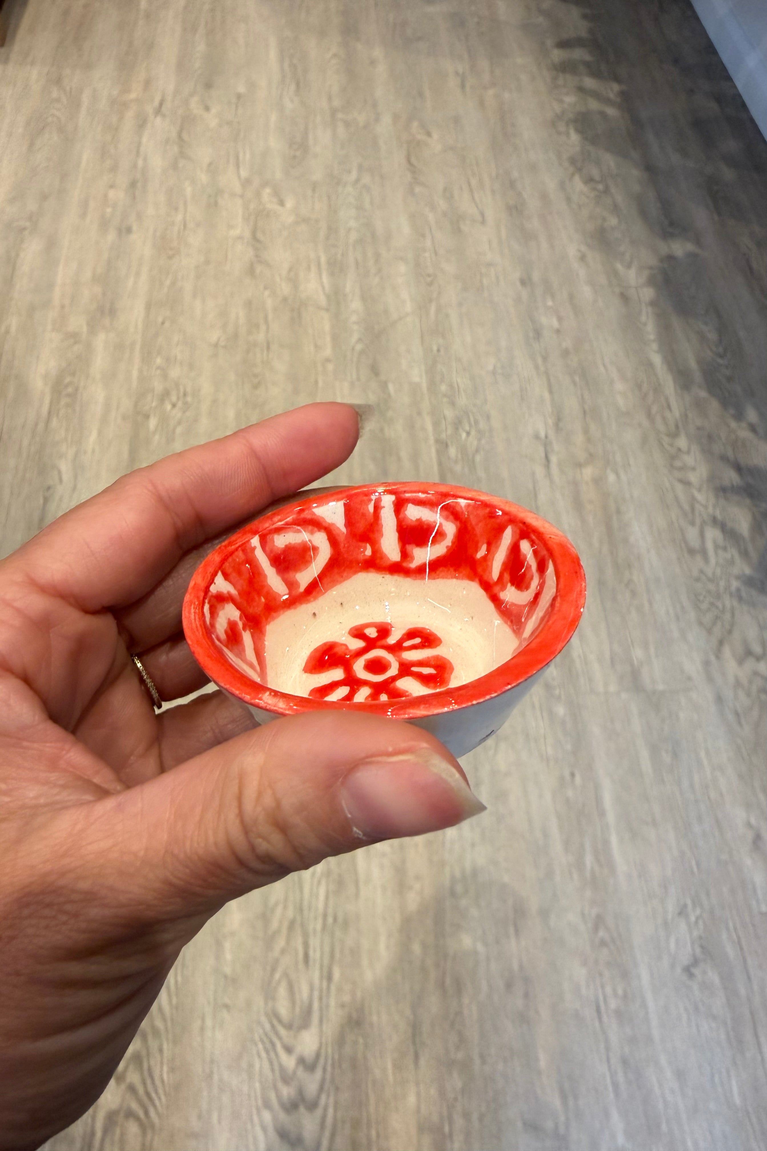 MINI CLAY BOWL IN CHILI