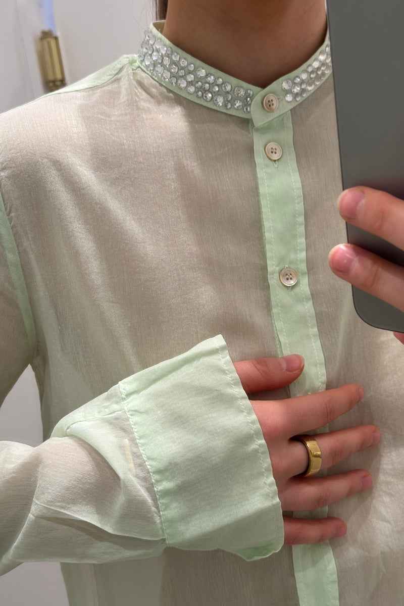 GRAND-DAD CRYSTAL COLLAR SHIRT