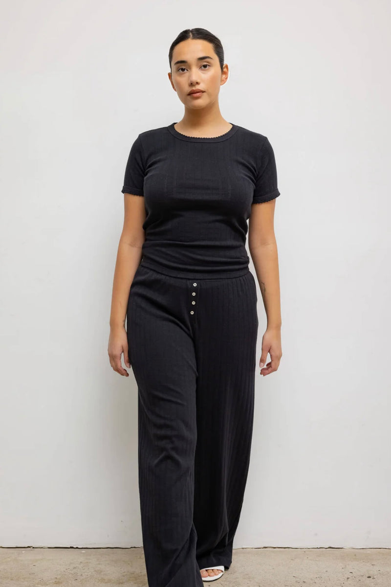 POINTELLE SLIM FIT TEE