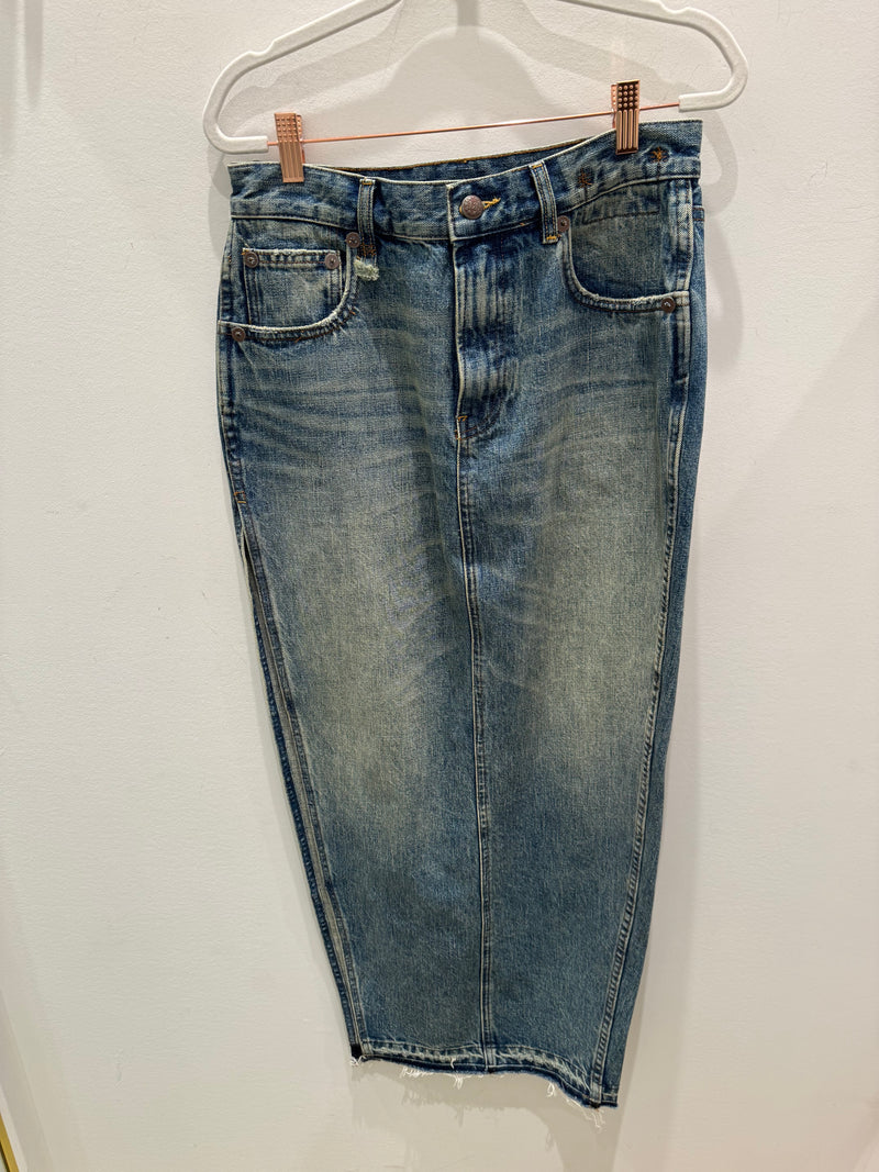 DEVON SIDE SLIT SKIRT - SIZE 28