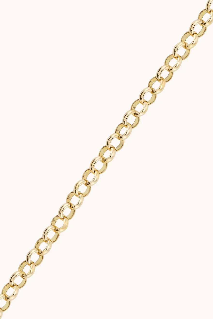 PLAIN CLASP 3.0 ROLO CHAIN 16"