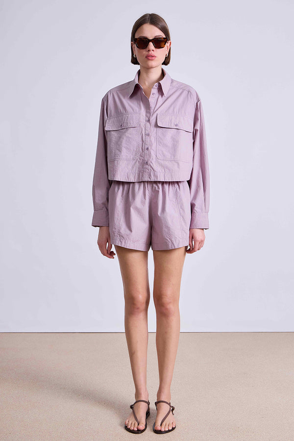 CROPPED UTILITY SHIRT