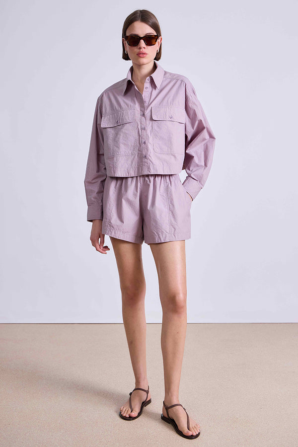 CROPPED UTILITY SHIRT