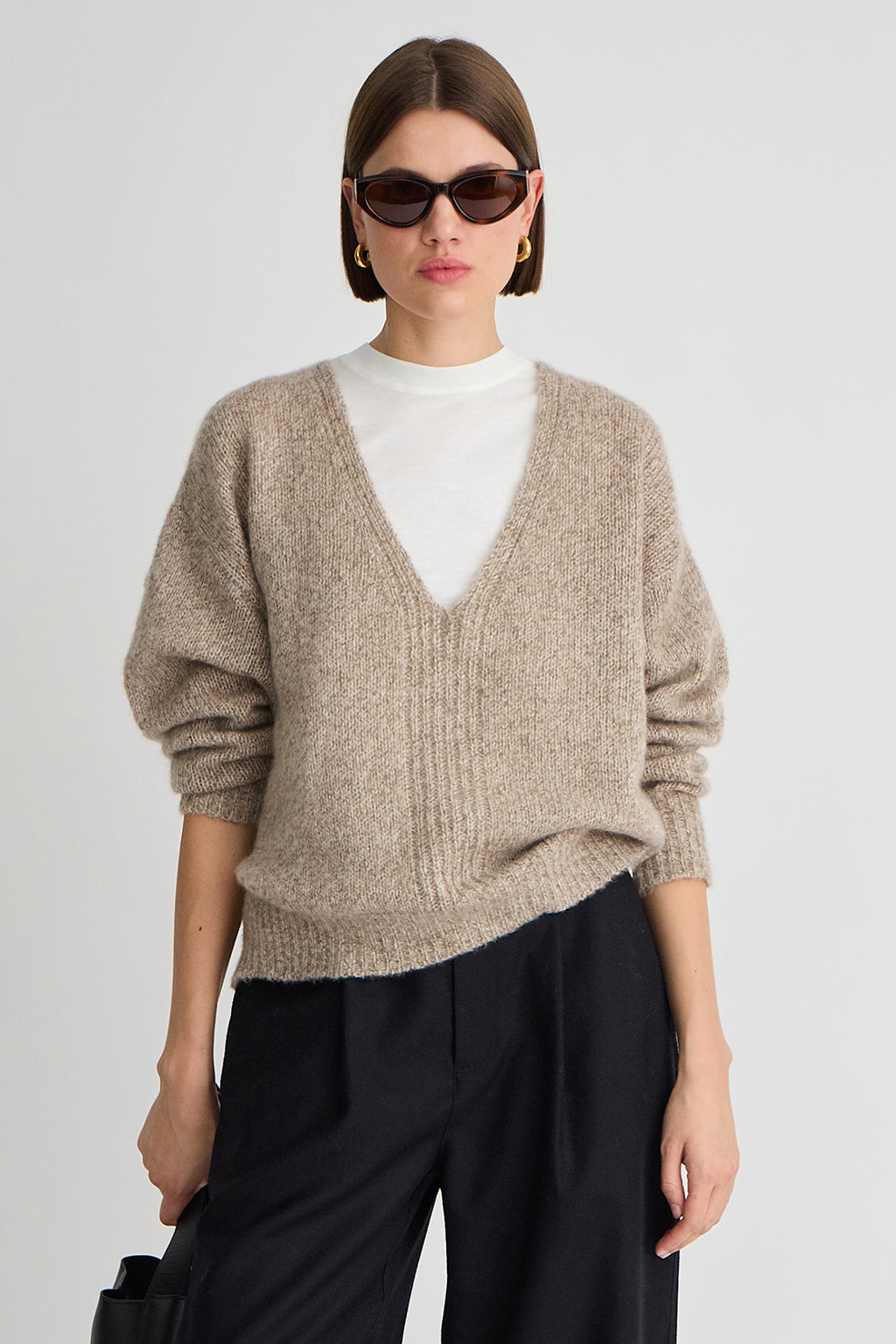 SOFTEST SILK CASHMERE V-NECK SWEATER