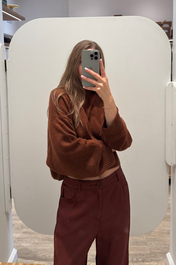WELLS CROPPED LS PULLOVER