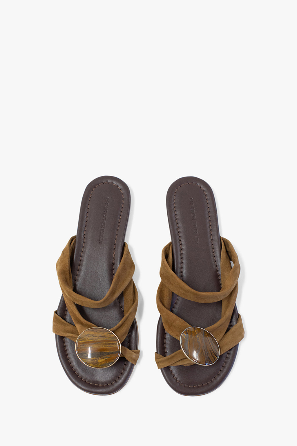 DOMA STONED CROSSOVER SUEDE FLAT