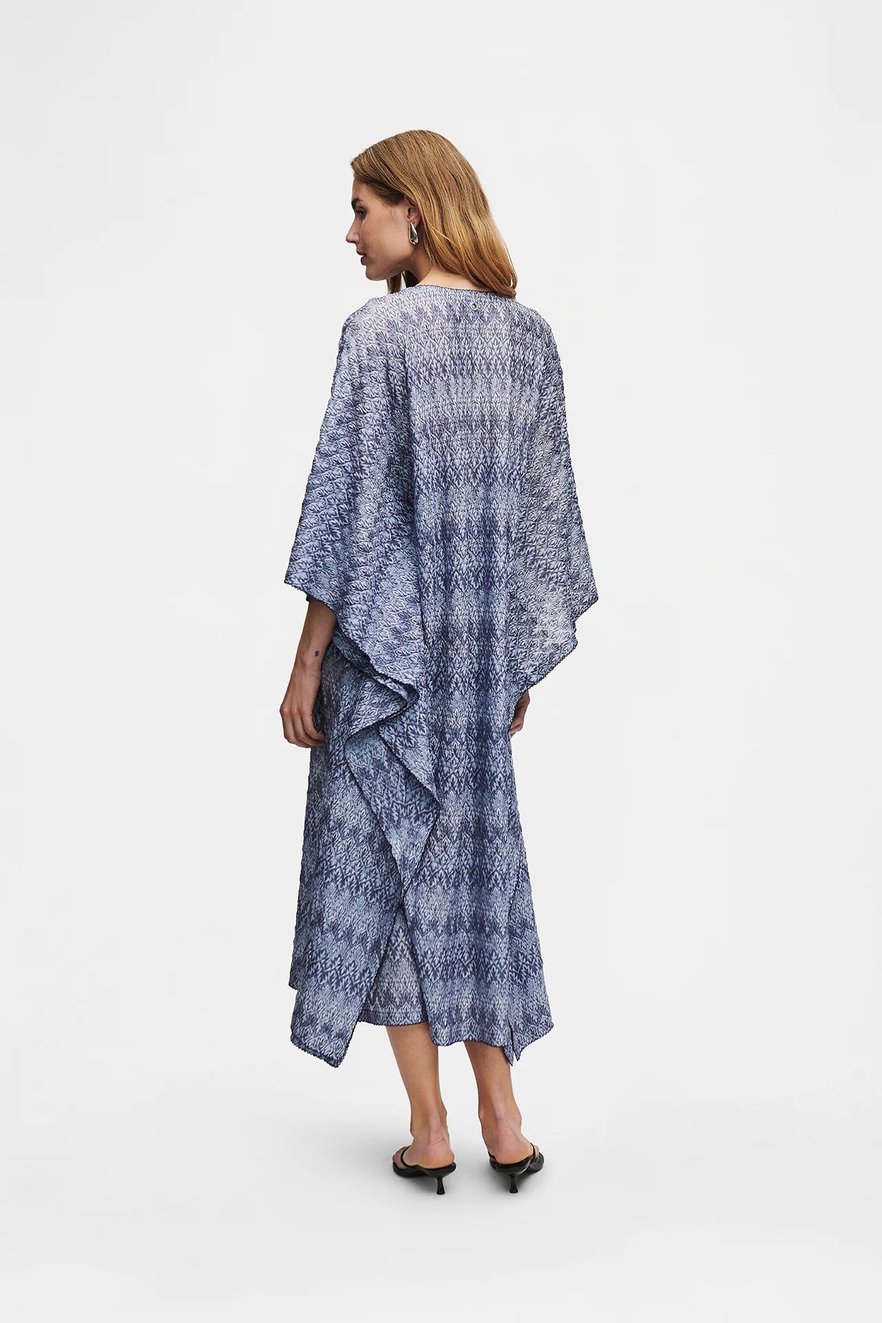 BLUE & GOLD KNIT KAFTAN