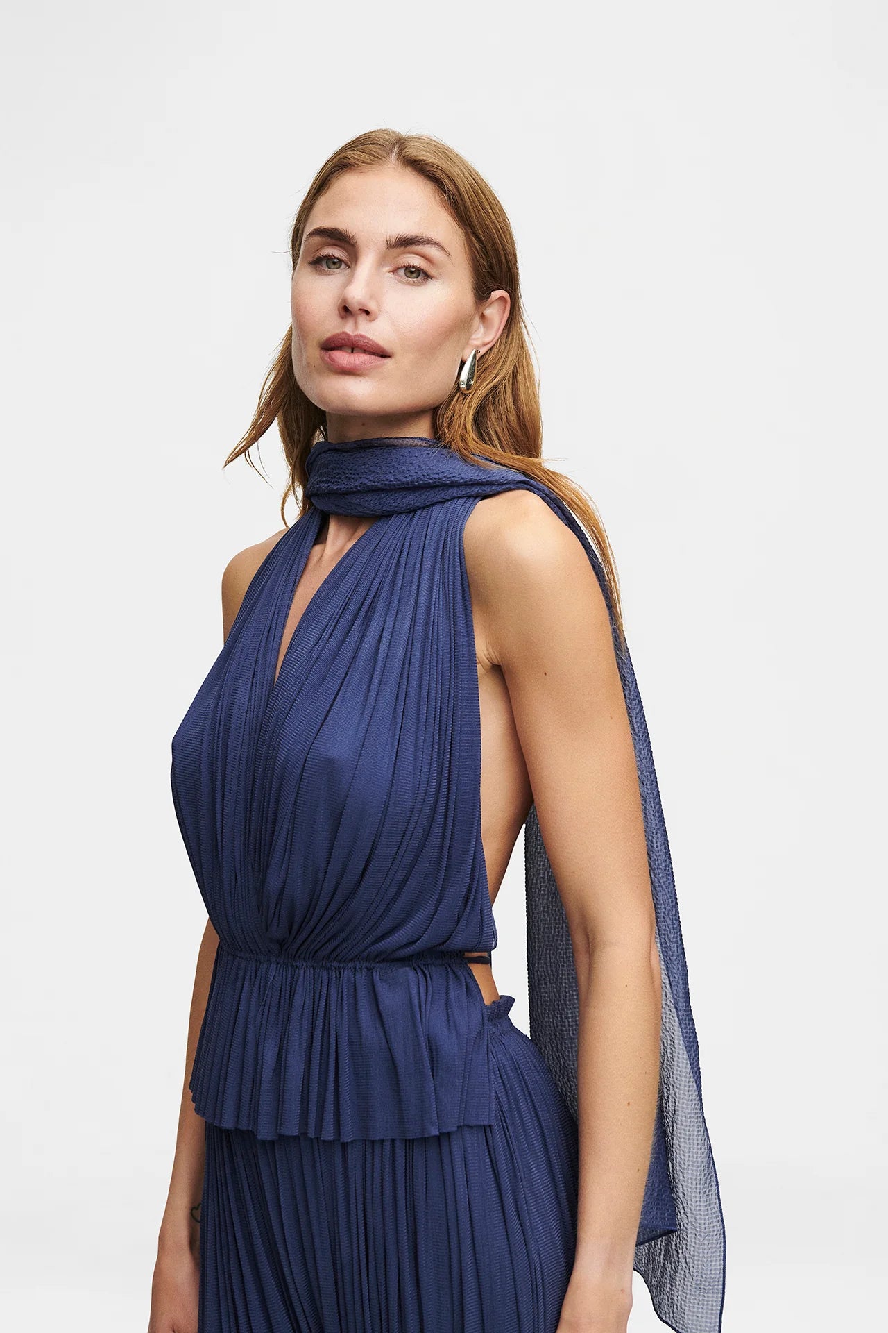 SILK TULLE TOP