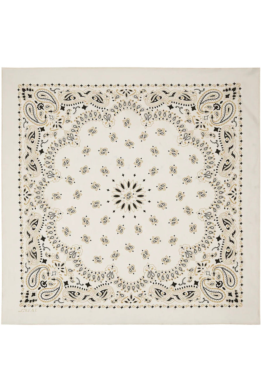 LE BANDANA EN SOIE CRÈME