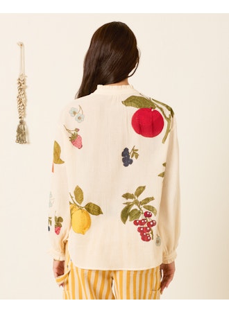 POET NINE FRUIT PRINT BLOUSE *pre-order*