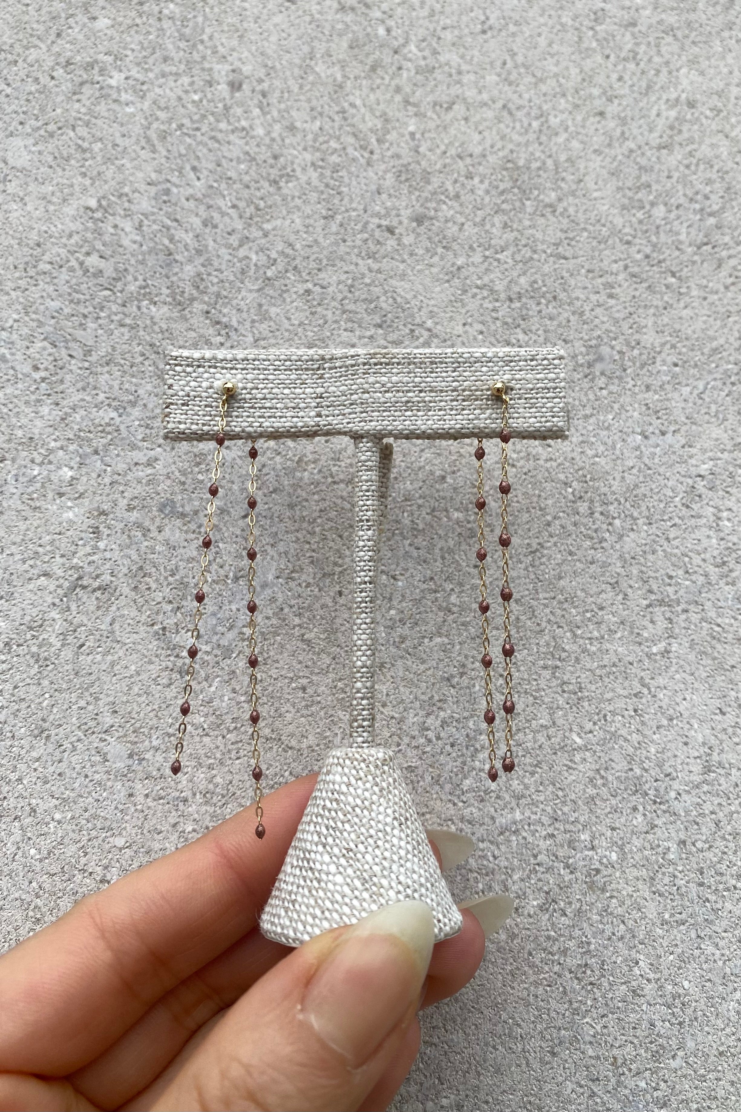 CLASSIC DANCING EARRINGS IN COPPER *pre-order*