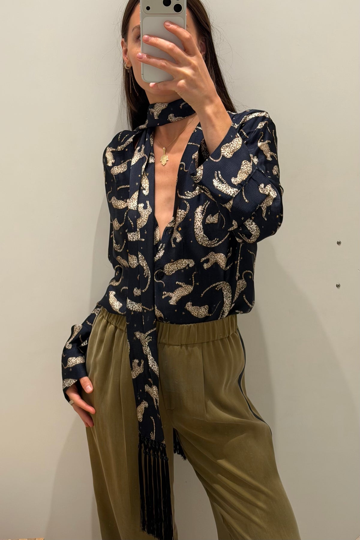ROYAL LEOPARD BLOUSE