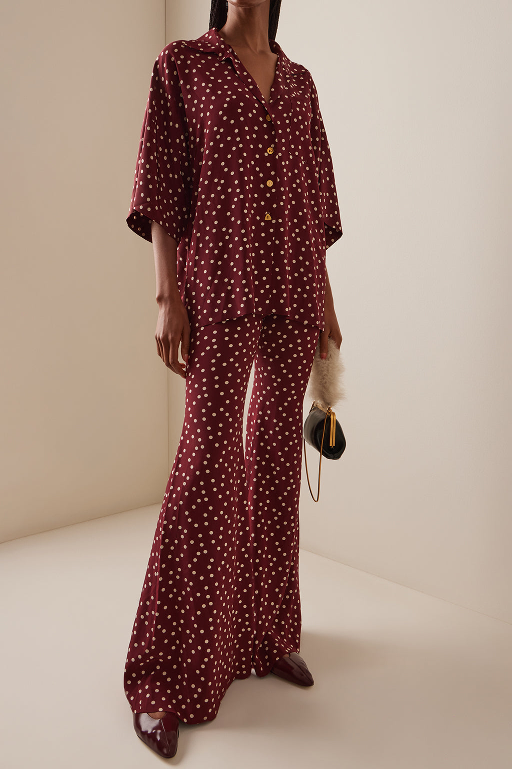 ZAOUA SILK CREPE TROUSERS