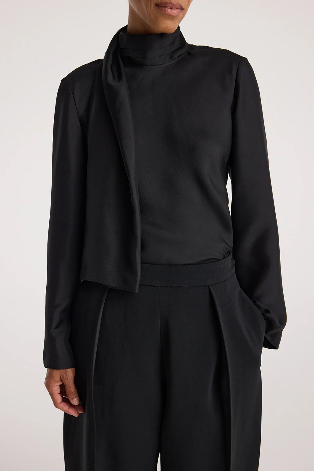 SILK FOULARD TOP