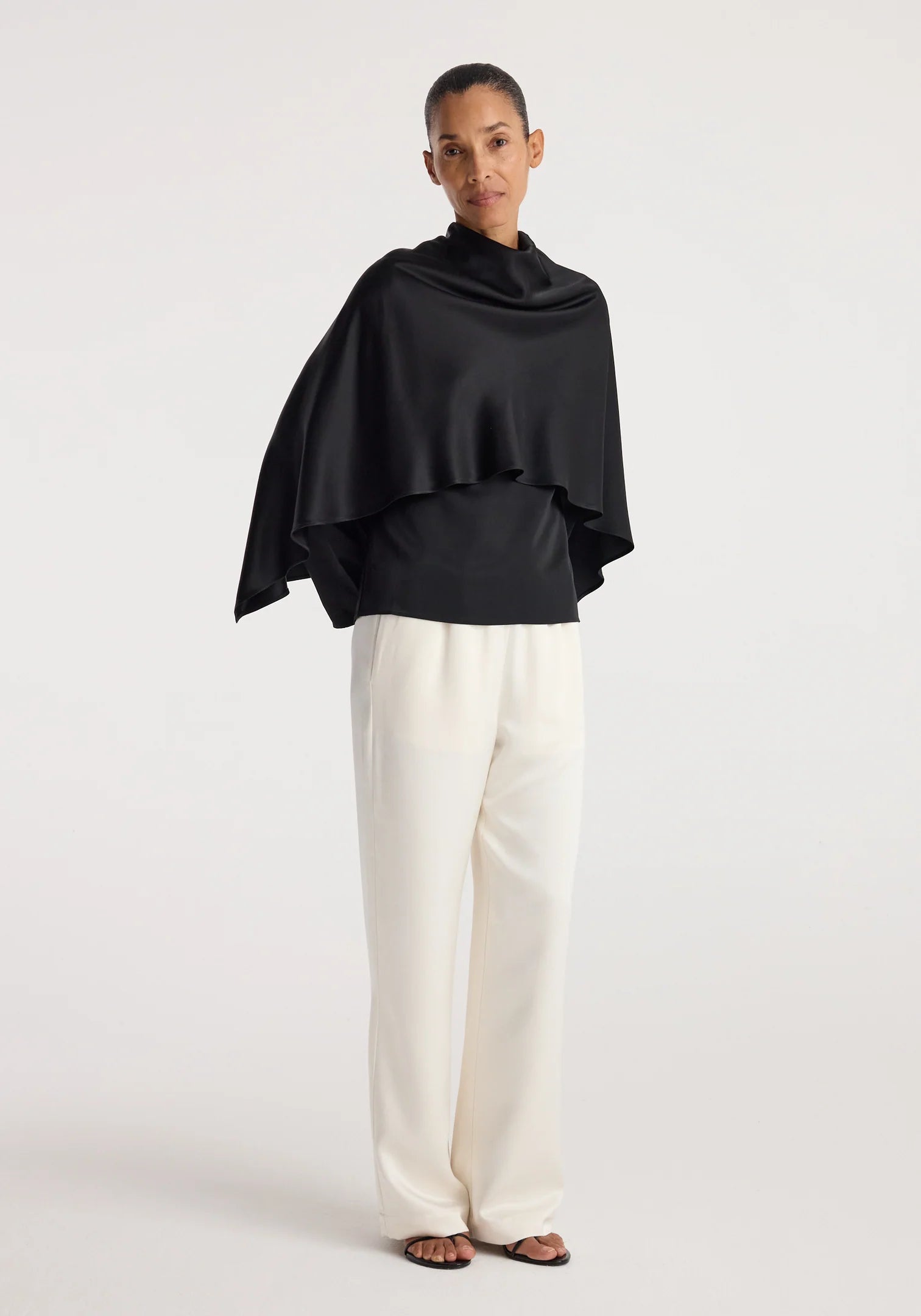 SATIN CAPE TOP