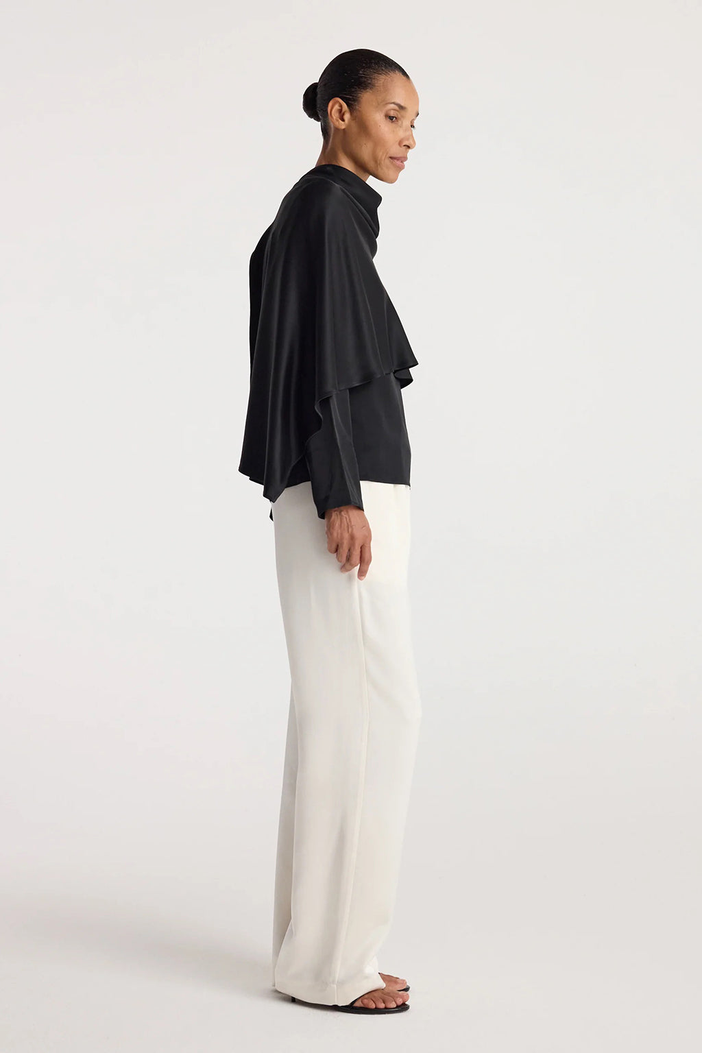 SATIN CAPE TOP