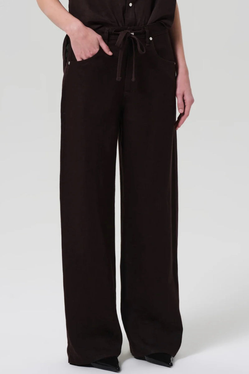 BRYNN DRAWSTRING LINEN TROUSER