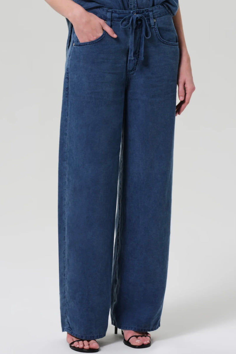 BRYNN DRAWSTRING LINEN TROUSER