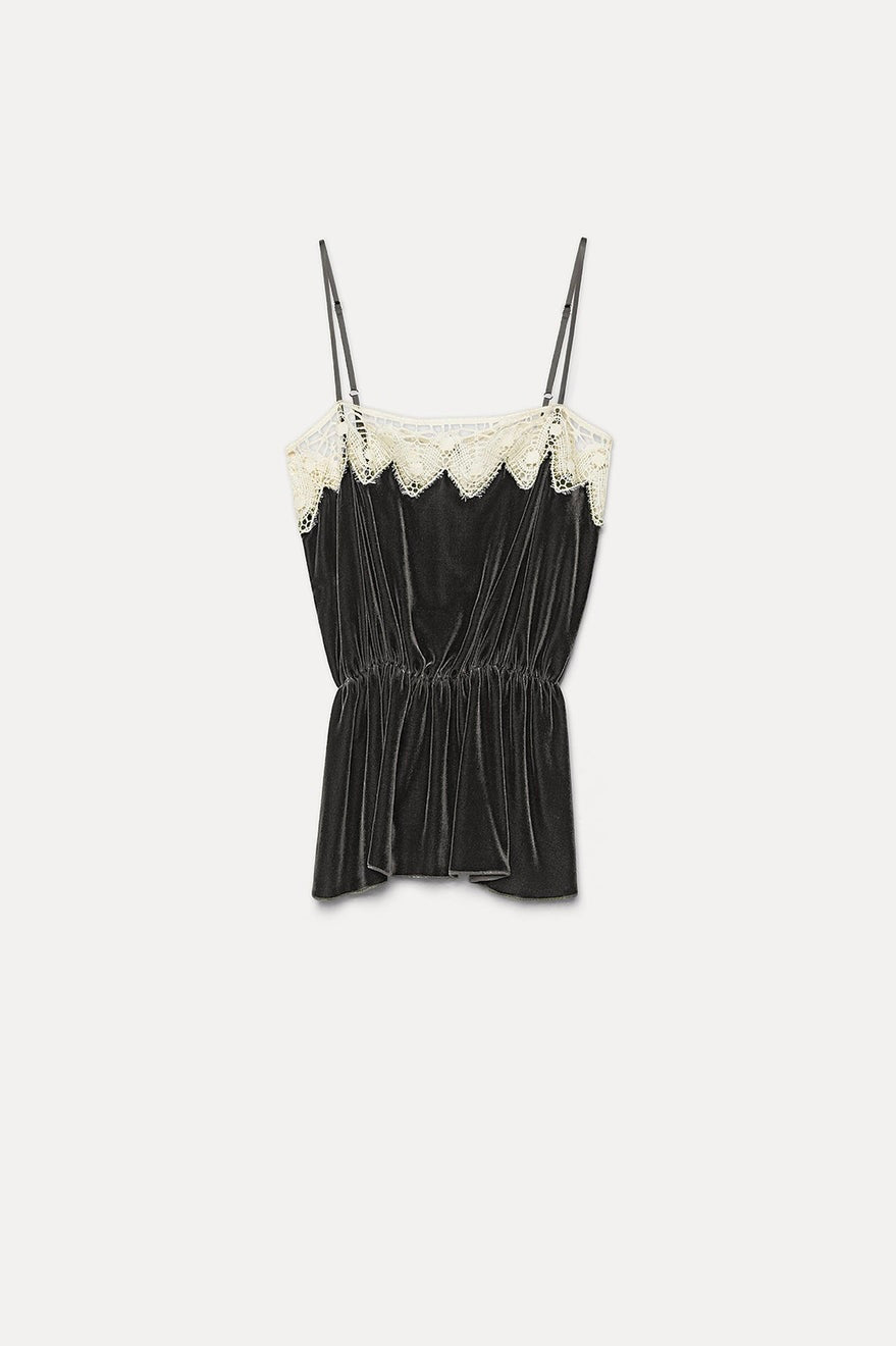 VELVET & LACE TOP
