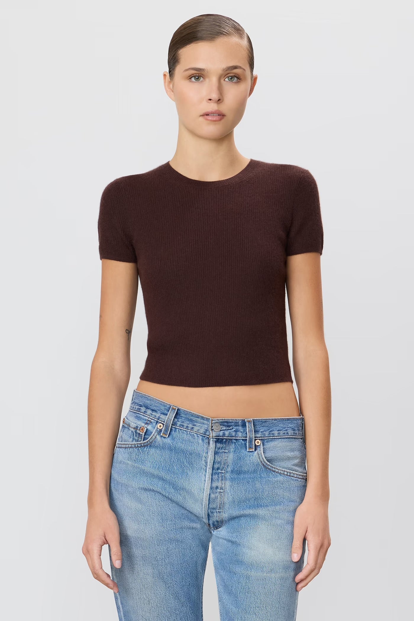 RIB STITCH BABY TEE