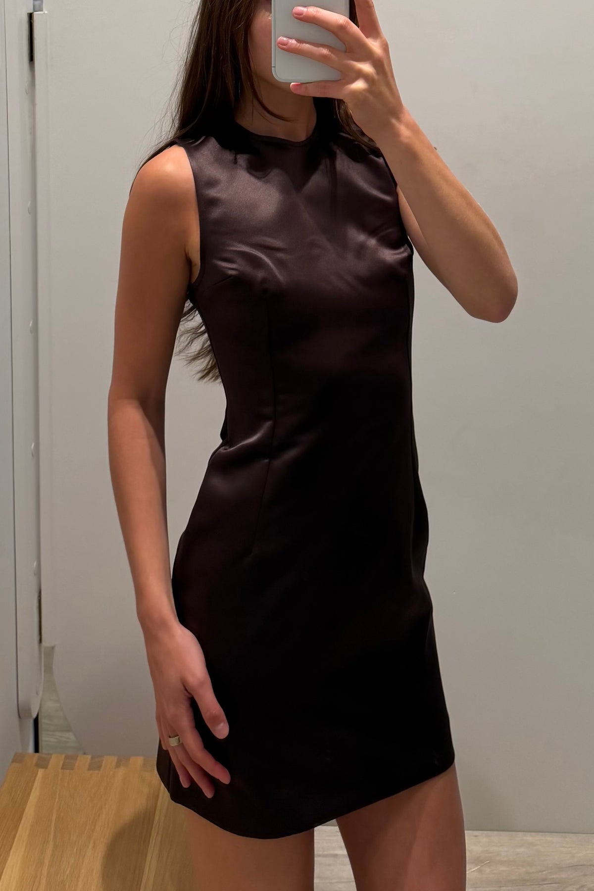 MINI NORI SATIN DRESS